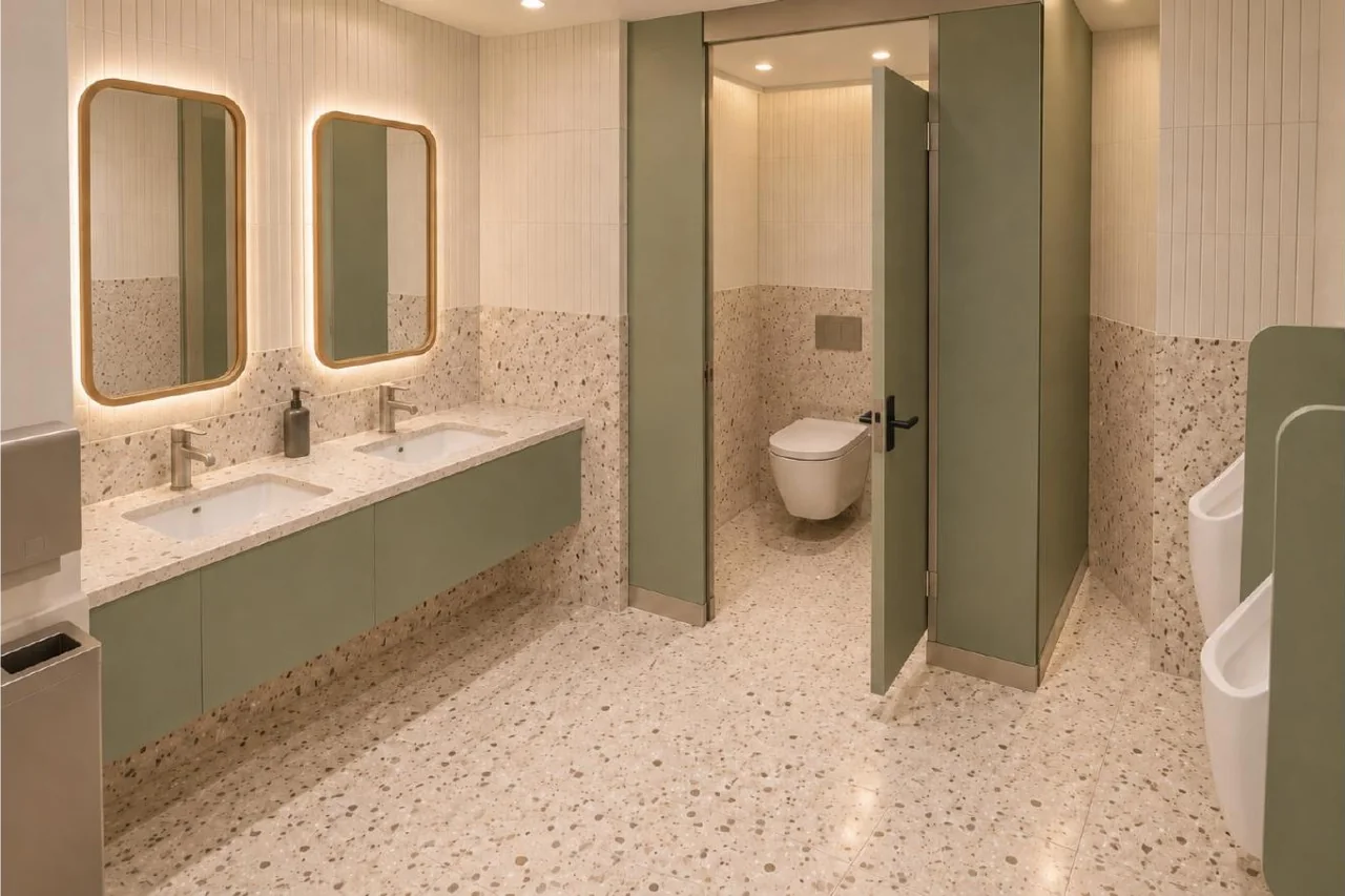 Washroom — vanity — approved Spacenez office design visualisation