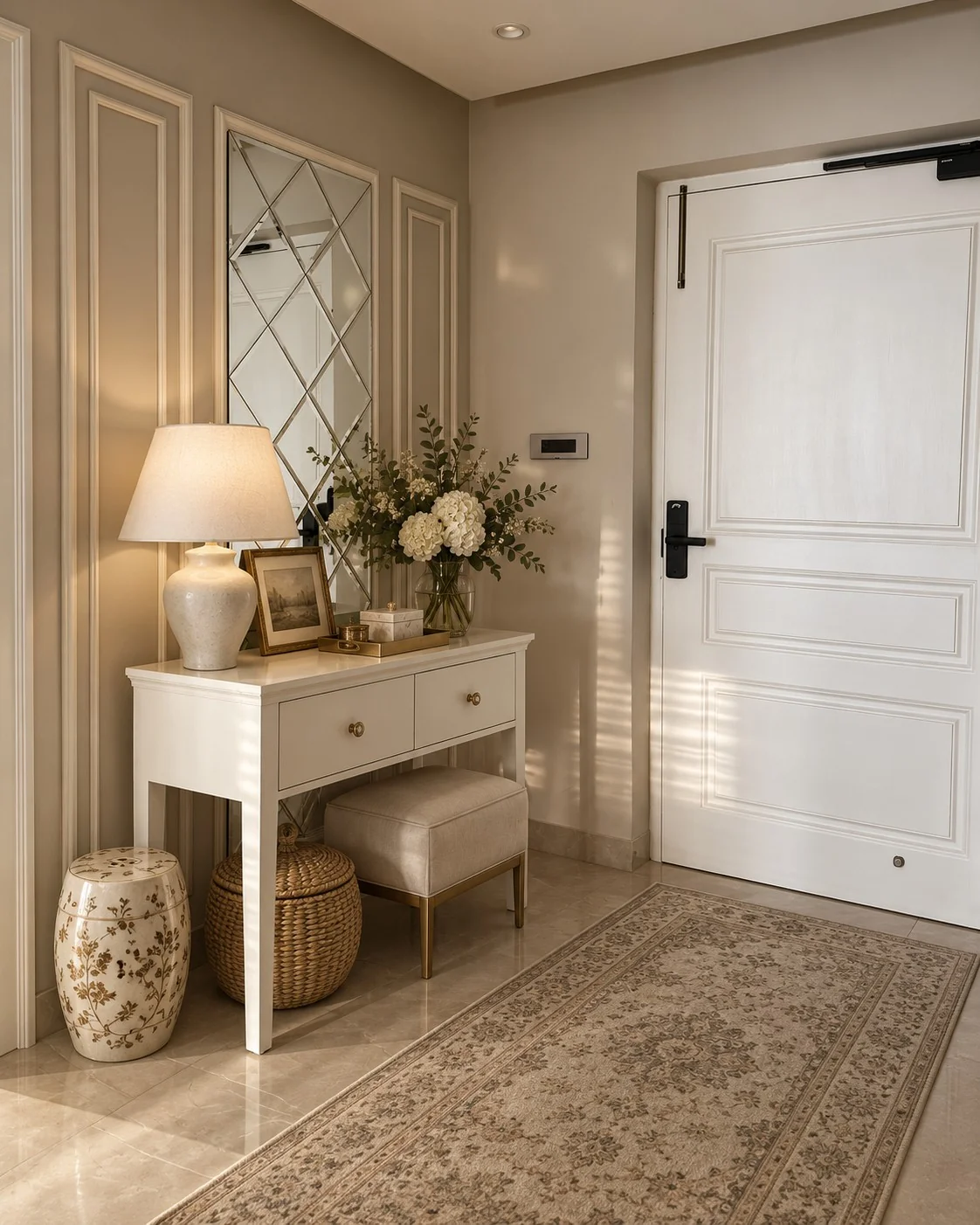 Entry console — styling C — Spacenez apartment design sample