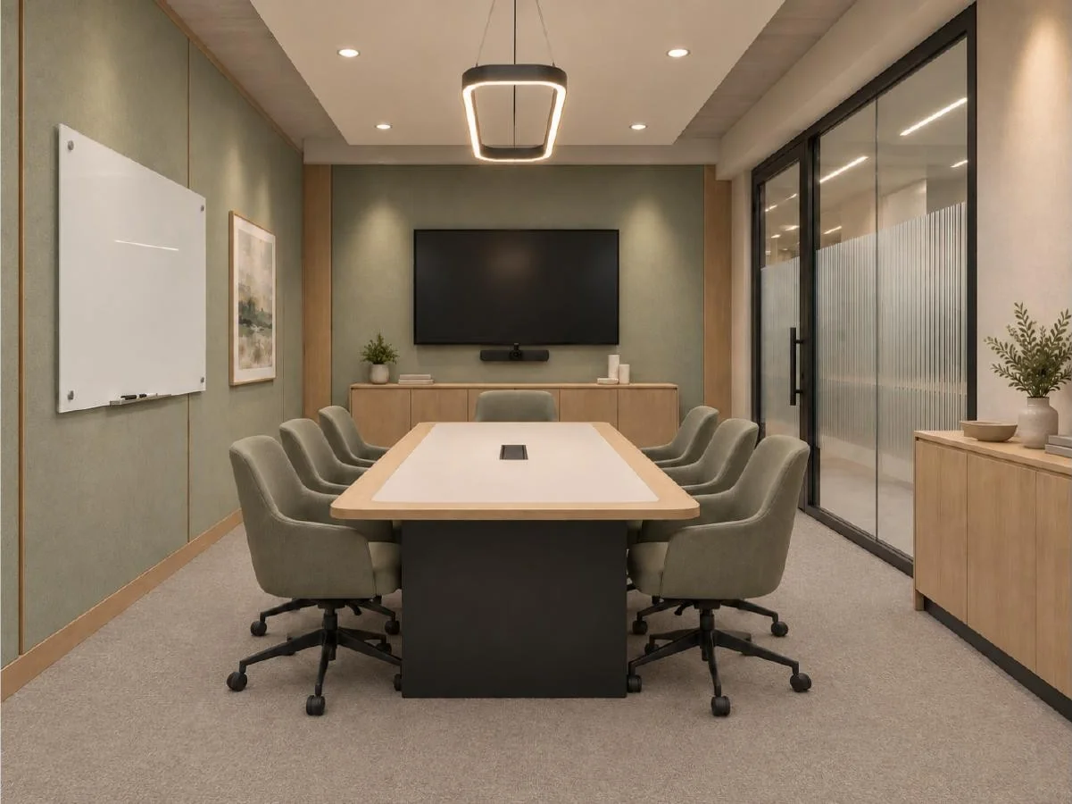 Meeting room — approved Spacenez office design visualisation