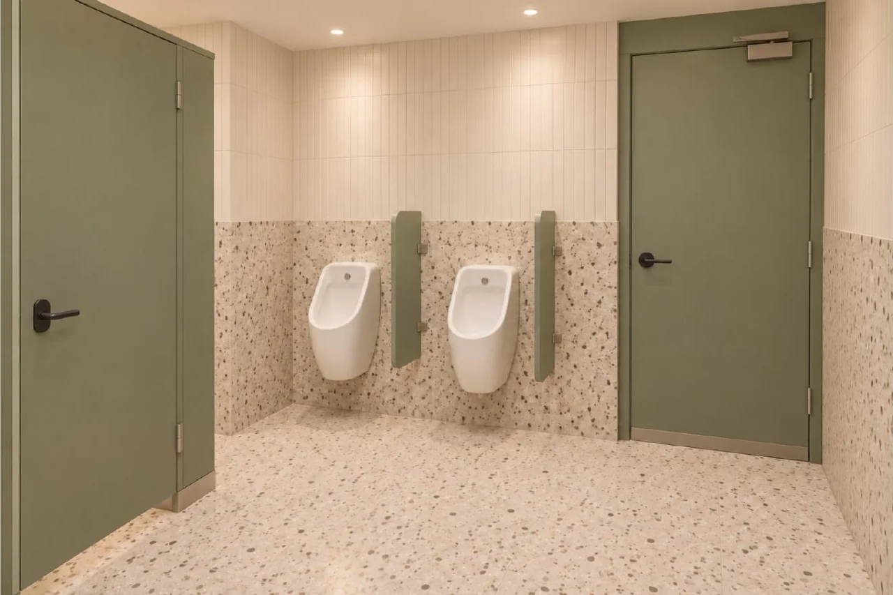 Washroom — fixtures — approved Spacenez office design visualisation