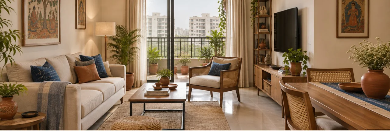 Indian Contemporary interior design visualisation