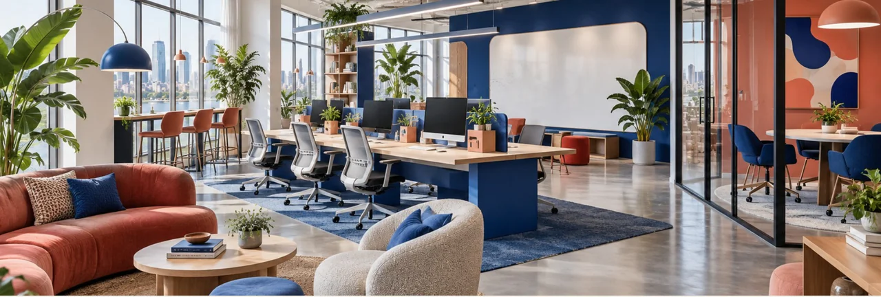 Bold Contemporary Office interior design visualisation