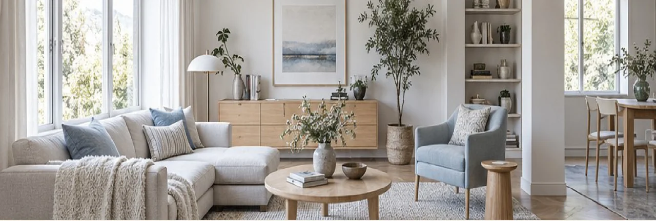 Scandinavian interior design visualisation
