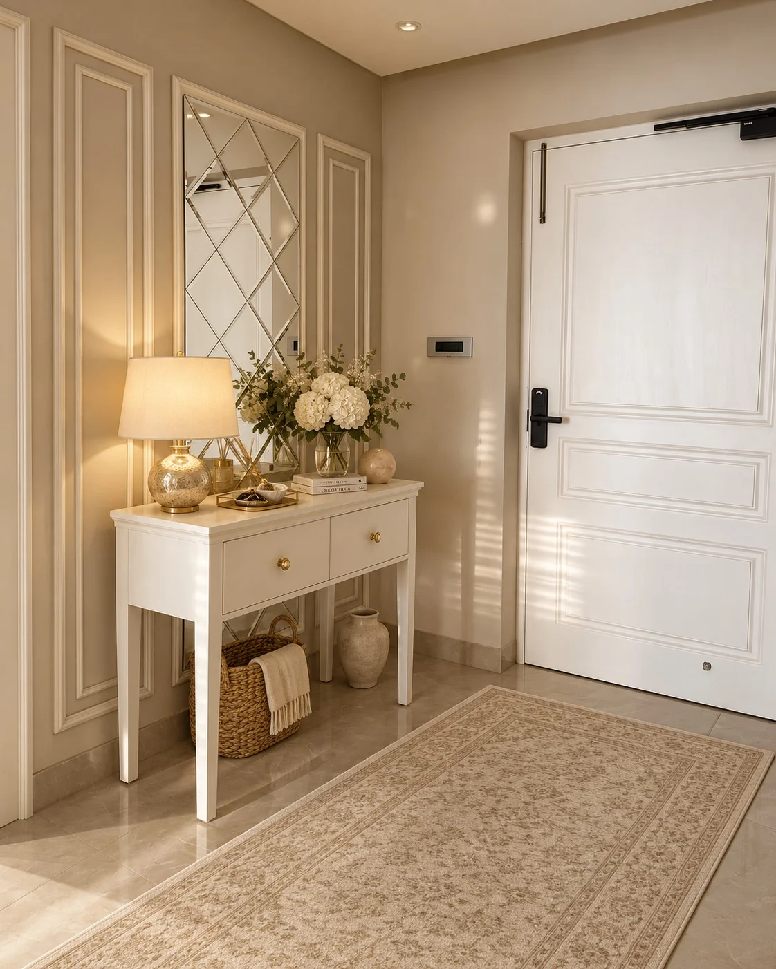 Entry console — styling A — Spacenez apartment design sample
