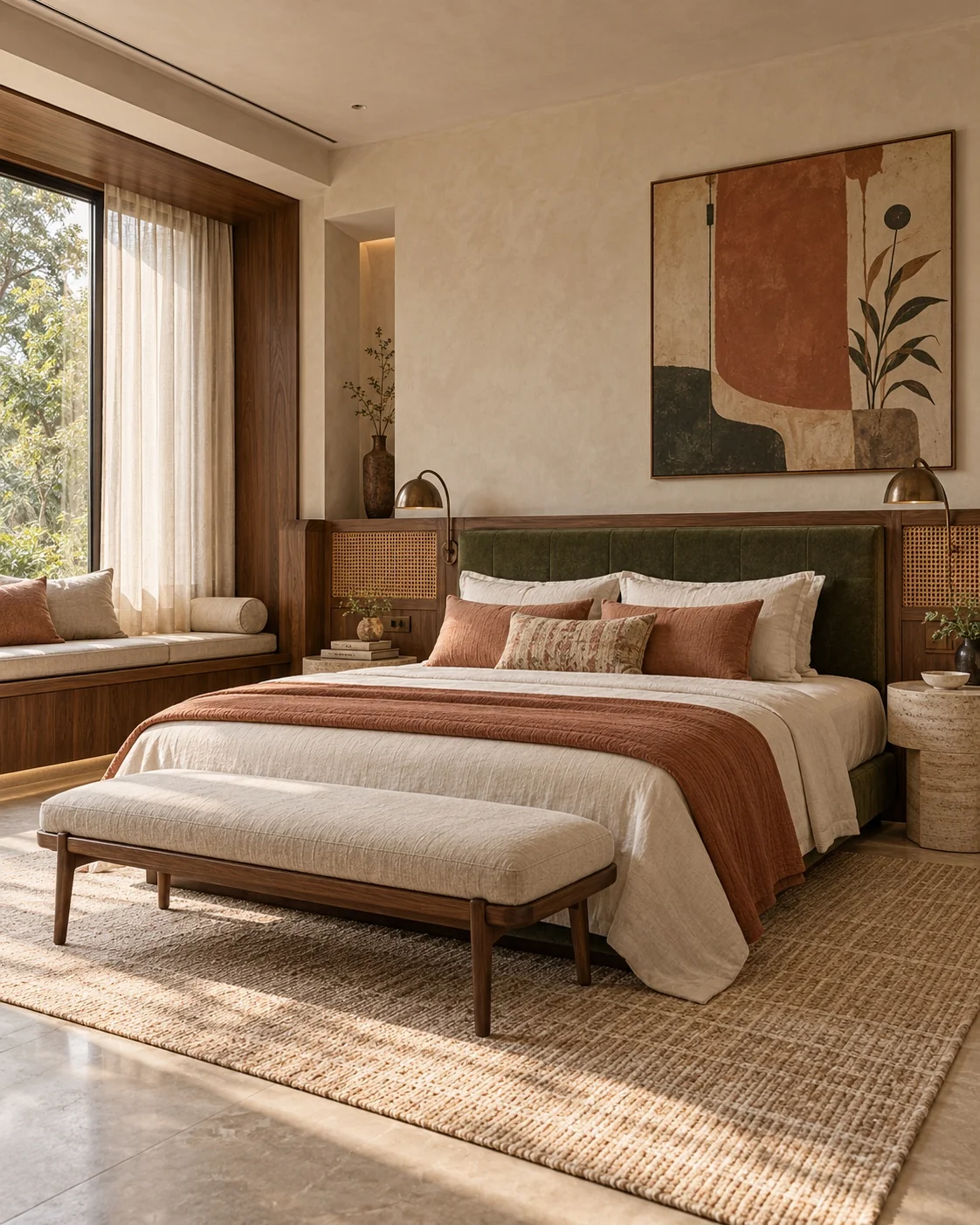 Bedroom concept interior design visualisation