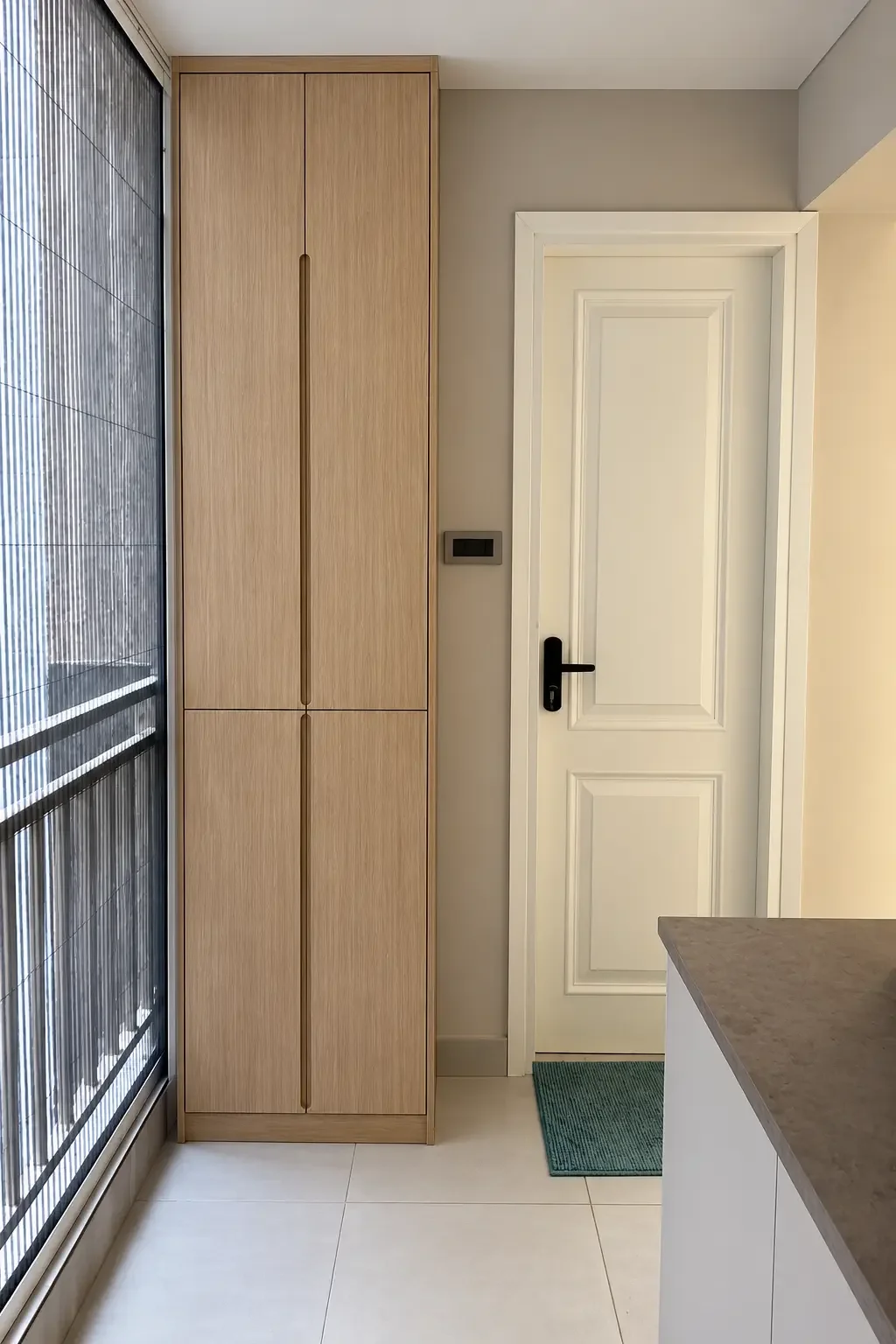 Kitchen balcony storage — Spacenez apartment design sample