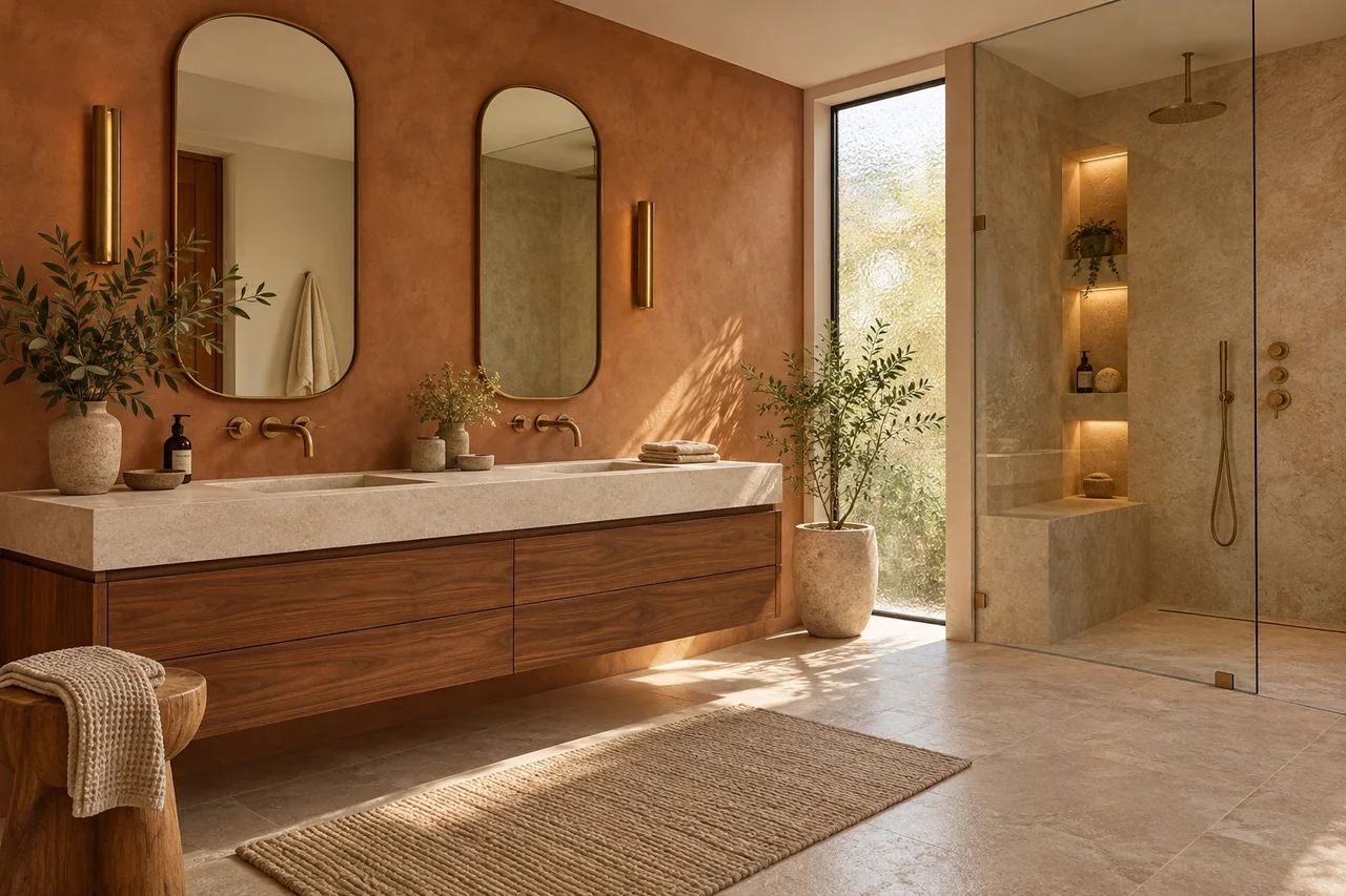 Bathroom concept interior design visualisation