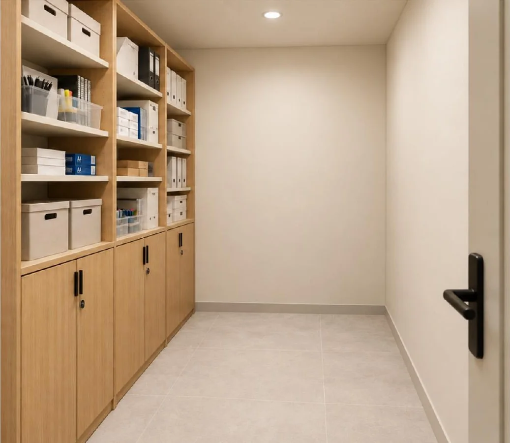 Office-supplies store — approved Spacenez office design visualisation